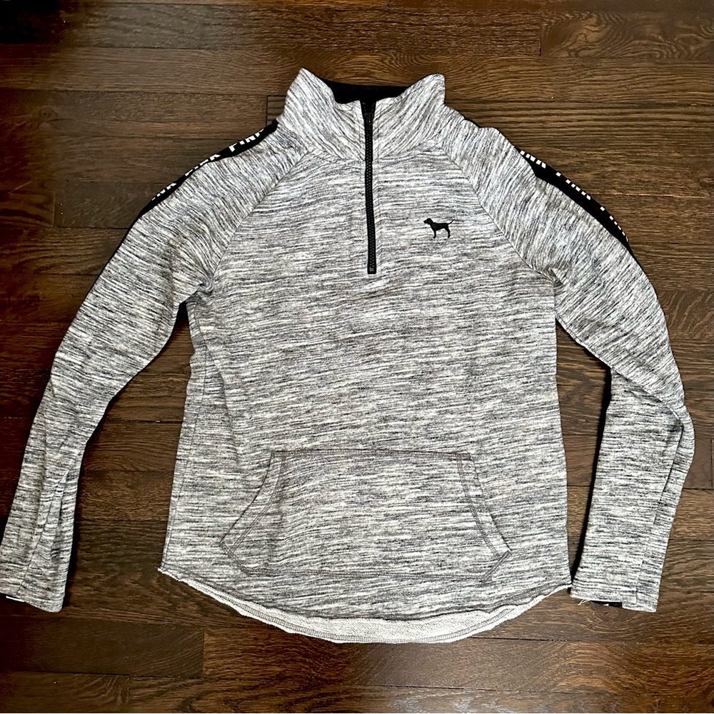 Victoria Secret PINK Quarter-Zip Sweatshirt (Size XS)